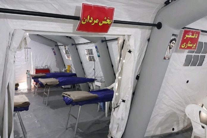 بیمارستان صحرایی مقابله با کرونا در قزوین برپا شد