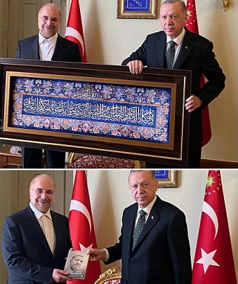 کدام هدیه تناسب داشت؛ قالیِ قالیباف یا کتاب اردوغان؟