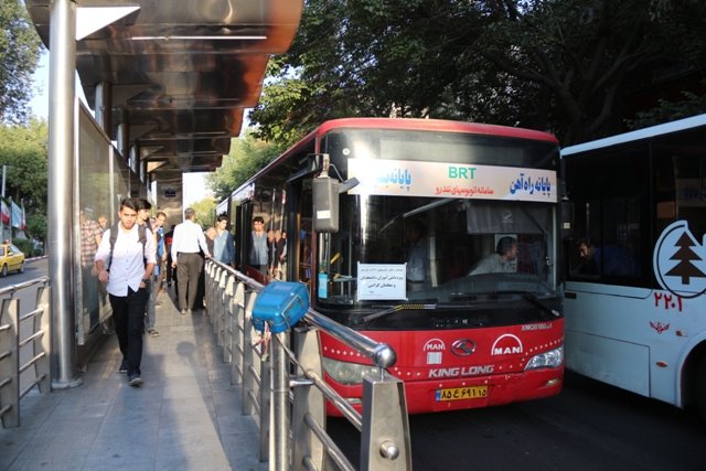 اتوبوس‌های بی‌آرتی و مترو در روز ملی هوای پاک رایگان است