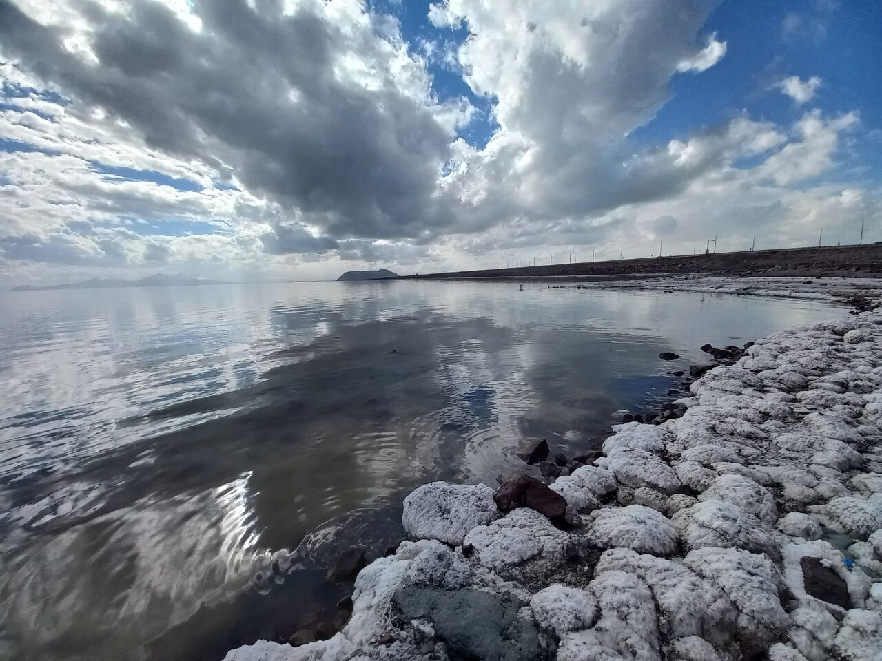 گزارش تصویری/ افزایش وسعت دریاچه ارومیه