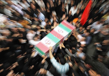 پیکر مطهر ۶ شهید گمنام دفاع مقدس در آذربایجان‌شرقی تشییع می‌شود