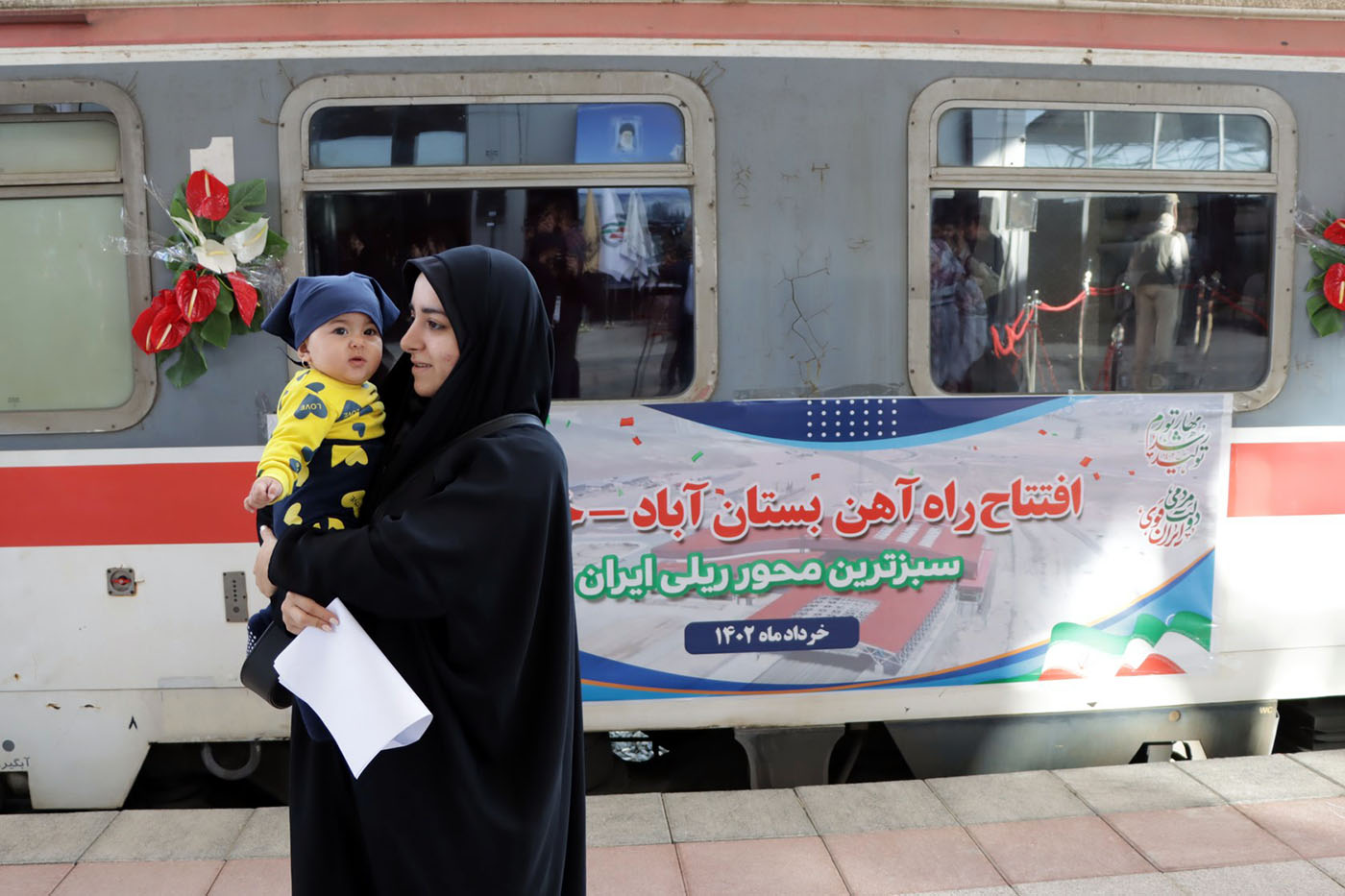 گزارش تصویری/ افتتاح راه آهن بستان آباد- خاوران در آذربایجان شرقی
