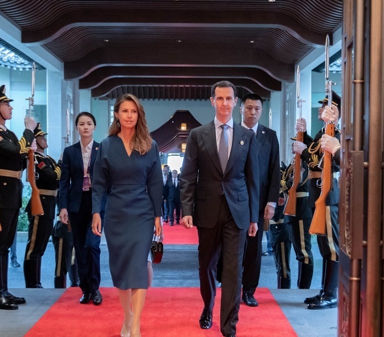بشار اسد و همسرش در افتتاحیه بازی‌های آسیایی + عکس‌های بیشتر