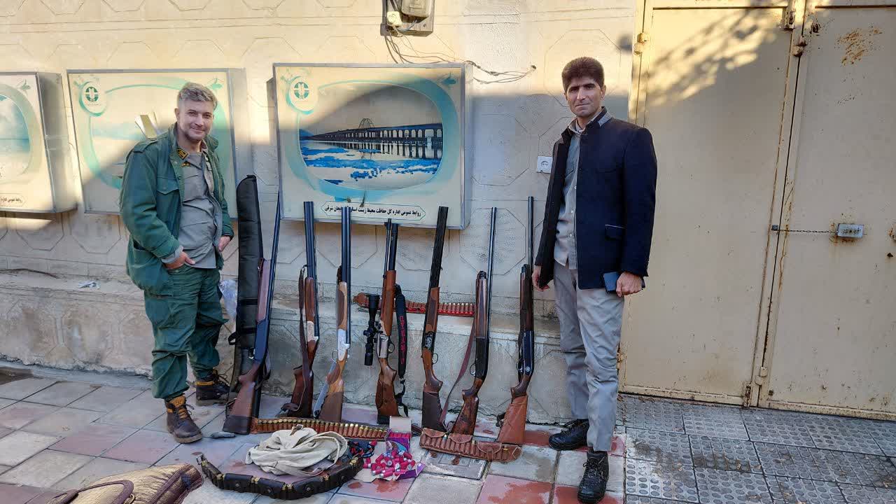 دستگیری ۳ گروه شکارچی متخلف در ملکان