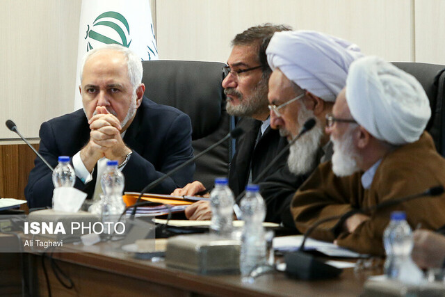 حضور ظریف در جلسه مجمع تشخیص مصلحت نظام