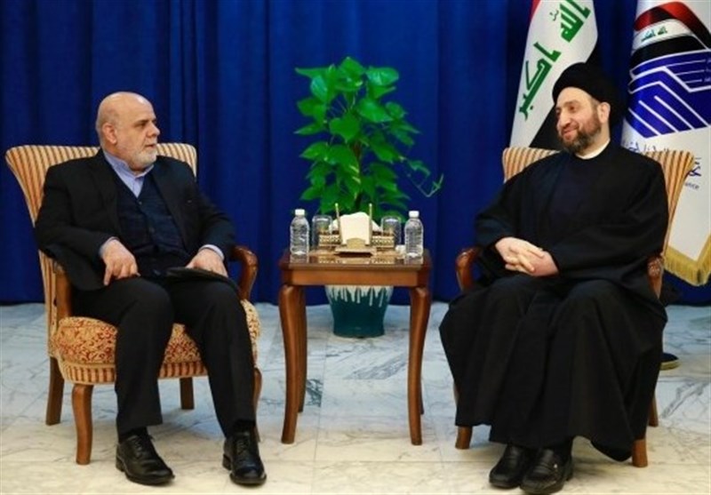 رایزنی حکیم و مسجدی درباره روابط ایران و عراق/ مخالفت مجدد با تحریم‌های یکجانبه