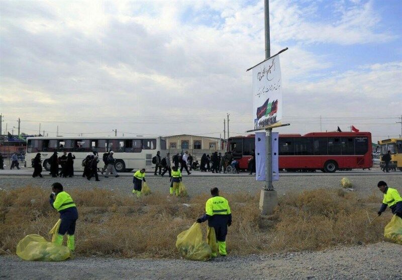 پاکبانان تهران ۴۰۶ تُن زباله در مرز مهران جمع‌آوری کردند